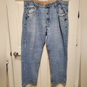 Royal Blue Men's Straight Leg Jeans Size 42
